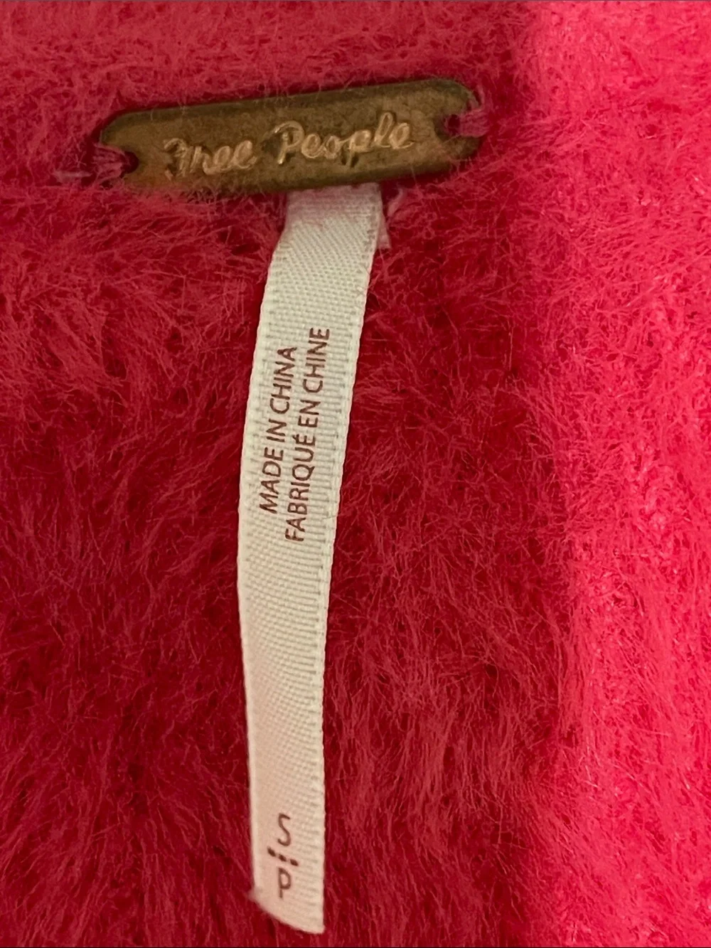 Free People plush fuzzy